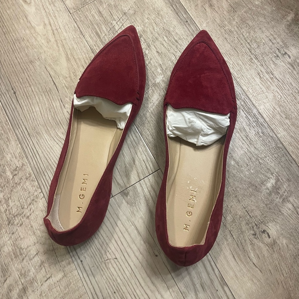 M. Gemi Gia burgundy loafers